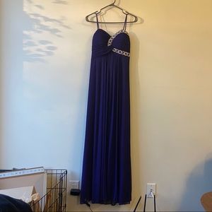 Laura purple prom dress